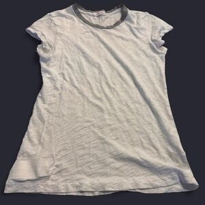 NWOT- Goldie White with grey collar casual t-shirt #streetwear size XS.